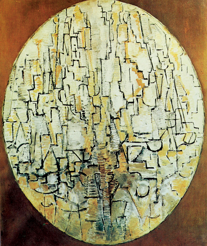  皮特·蒙德里安 Piet Mondrian ——椭圆形组成的树